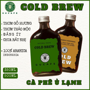 Cà phê Cold Brew GUCAFE - 100% Arabica Indonesia - Chua Thanh Đắng Nhẹ Nốt Hương Thảo Mộc Gỗ Hương Nổi Bật - Cafe Ủ Lạnh Uống Liền Cold Brew Pha Sẵn Cà phê Sạch Hữu Cơ Rang Mộc Nguyên Chất