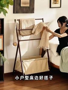 Clothes Drying Rack Laundry Clothes Drying Rack Stand Laundry Rack Drying Rack Laundry Simple floor-standing bedroom home dormitory folding clothes rack with storage shelves and fabric bag rack