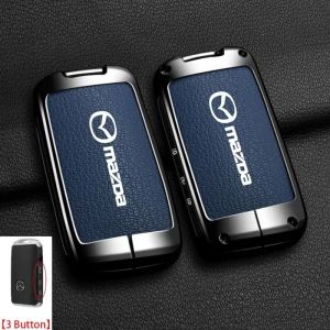 Vỏ bảo vệ chìa khóa xe móc khóa cho Mazda 3 Alexa Cx30 Cx-30 Cx-5 Cx5 Cx3 Cx-3 Cx8 Cx-8 Cx9 Cx-9 giá đỡ chìa khóa hợp kim kẽm
