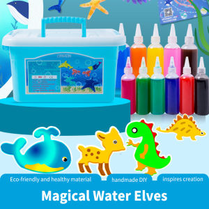 【Local Delivery】Kids Handmade DIY Craft Painting Stickers Magic Water Toy Set Montessori Education Ocean Fairy Magical Science Experiment Elves Kit Toys