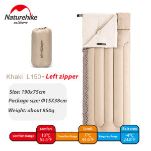 NatureHike L150 Lightweight polyester Sleeping Bag 850g Washable Breathable Comfortable Spliceable Camping Sleeping Bag