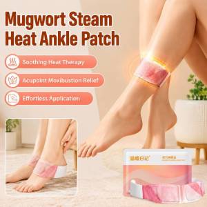 Sanyinjiao Steam Heat Ankle Patch Self Heating Acupoint Foot Care Pad Warm Compress Ankle Wrap Comfortable Warming Patch Men Women Daily Use