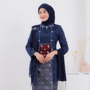 Kebaya Modern Wanita Kebaya Wisuda Terbaru Set Tunik Tunangan Lamaran Nikahan Remaja Kekinian