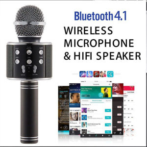 Micro Hát Karaoke Bluetooth Không Dây WS-858 loa bluetooth mini