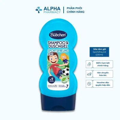 Sữa Tắm Gội Thuần Chay Chiết Xuất Lô Gội Mát Lạnh Bubchen Sportsfreund - 230ml