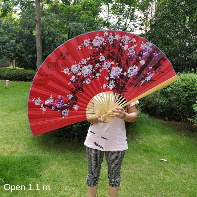 Super Big Large Huge Chinese Paper Fan Decoration Hang Wall In National ...