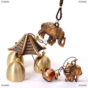 [COD] FUSHI0 Jollic Antique Wind Chime Copper Yard Garden Outdoor Living Decoration Metal Lucky