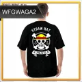 SAKAZUKI Kaos Baju TOPI JERAMI BAJAK LAUT STRAW HAT PIRAT JAPAN LUFFY SHP CREW For-ONE PIECE ANIME Tshirt Distro Atasan Pria Wanita Unisex Gambar Motif Desain Sablon Monkey D Luffy Premium Katun Combed 24s Putih Hitam lengan pendek panjang viral jepang. 