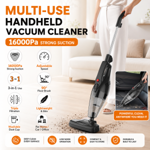 HAILANG  3-in-1 Wireless Handheld Vacuum Cleaner 16000PA Low Noise Whole House & Car Cleaning Small Space Friendly