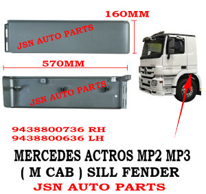 J127S11 SILL FENDER MERCEDES ACTROS MP2 MP3 (M CAB) 9438800636 9438800736 LORRY TRUCK AKSESORI