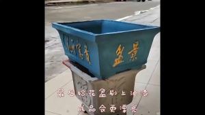 Cement Flower Pot Mold Extra Large Rectangular Bonsai Model European Bottom Grouting Mold Household Homemade Mold