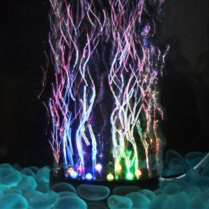 AP AIMAYAPET Aquarium Bubble LED Light Submersible Colorful Fish Tank Decoration Lamp with Oxygen Peralatan Akuarium