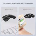 New Wireless Mouse Barcode Scanner, 2-in-1 Design 2D Handheld Barcode Scanner with Wireless Mouse Functions for POS System,Store,Supermarket, Warehouse. (Black). 