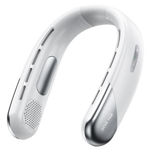 Hanging Neckfan Ice Magnet Cooling Portable Neck Fan Type-C Mute Multifunctional Leafless Electric Fan With Light jisulife fan