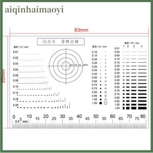 aiqinhaimaoyi Gauge Point Gauge Transparent Film Stain Card Comparison Card Stain Crack Contrast PET Dot Line Surface Quality Inspection
