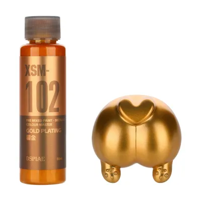 【In-Demand Item】 DSPIAE XSM 50ml Water Based Pre Mixed Metallic Paint for Gunpla Scale Model Spraying Hand Brush Painting Hobby DIY Tool