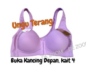 Bh Buka Kait Kancing Depan Cup C Tally 519 Tanpa Kawat Busa Sedang Full Cup