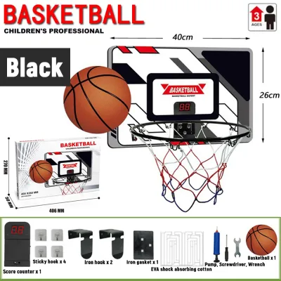 Mini Hanging Basketball Hoop with Scoreboard Dunk-Friendly Kids Indoor Game for Home & Playroom Safe Basketball Set for Filipino Children