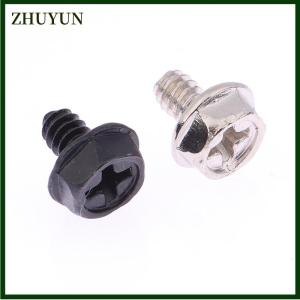 ZHUYUN 100 chiếc vỏ máy tính cá nhân hình lục giác có răng vít gắn Bo mạch chủ cho bo mạch chủ Vỏ máy tính đĩa cứng CD-ROM