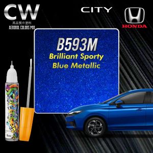 HONDA CITY 2026 Original Touch Up Paint 2 in 1 Touch Up Pen + Brush Bottle DIY Cat Calar Kereta