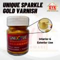 SYK Unique Sparkle Gold Varnish Paint (30g) Home DIY Painting Gloss Paint For Metal Wall Cat Warna Emas Gold 金色漆. 