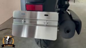 Honda Giorno Plate Number Holder Stainless Steel Bracket Adaptor w/ 4pcs Bolts & Nuts Accessories