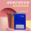 10PCS Writing Composition notebook 80 Leaves A5 grade 1-5 School YARN Waterproof 10Colors notepad. 