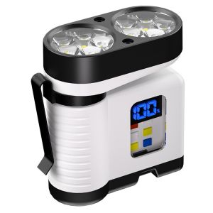 Local Shipping - New Multi functional High Brightness 10 LED Beads LED Flashlight Mini Keychain Work Light Cap Clip Light TYPE-C Charging long endurance with magnetic suction strong outdoor light aluminum alloy brim headlight