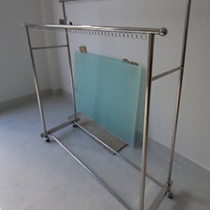 [HCM]Sào phơi đôi inox cao cấp có 2 thanh dưới để đồ