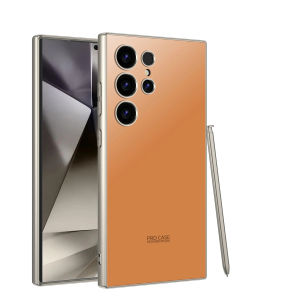 เคสสำหรับ Samsung Galaxy S24 S25พิเศษเคสแฟชั่นให้ความรู้สึกสีทึบฝาครอบป้องกัน