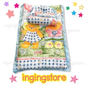 ที่นอนเด็กอ่อน ที่นอนเด็กแรกเกิด เบาะเด็กอ่อน (มีหมอน มีระบายรอบ มีหมอน มีกระเป๋าหิ้ว)