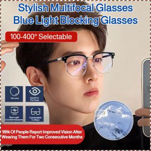 Presbyopia Pressureless Fits the Face Myopia Glasses Blue Light Blocking not Hooking the Ear