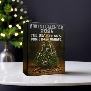 TX💓🧧🏮 2025ปฏิทินการถือกำเนิด: โรงจอดรถคริสต์มาสของ Gearhead 24วันของชิ้นส่วนรถยนต์ขนาดเล็กและปฏิทินการถือกำเนิดของเกียร์