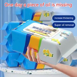240pcs Kitchen Wipes Multipurpose Dish Cleaning Scented Wipes Degreasing Anti-Oil Tissue Paper