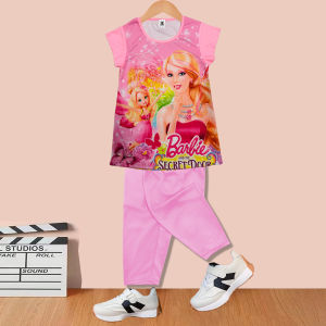 Kids Terno For tshirt+pants Girls Set Babae Cartoon Clothing Child Tops UGA035