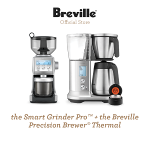 Breville the Smart Grinder™ Pro + The Precision Brewer Thermal - Paket Mesin Kopi Manual Brew dan Penggiling Biji Kopi