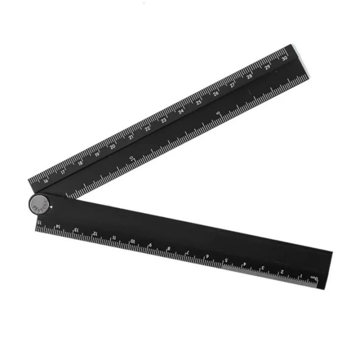 Projecter Ruler 30cm Aluminum Foldable Rulers Protractors Architect Drawing Tool for ...
