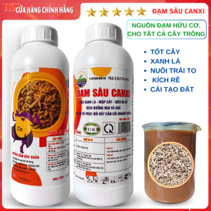 Bột Đệm Sâu Canxi Hữu Cơ Siêu Xanh Lá - Dưỡng Rễ Cây/Phục Hồi Đất Cằn 1L