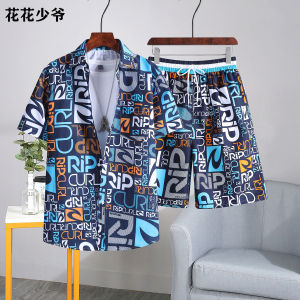 Fashion Men Set Wear Short Sleeve Suit 2022 New Casual T-shirt + Shorts Two-piece Set