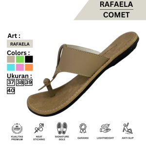 Sandal Wanita Komfort Anti Licin Raefanella Comet Sol Karet Ukuran EU:37/38/39/40
