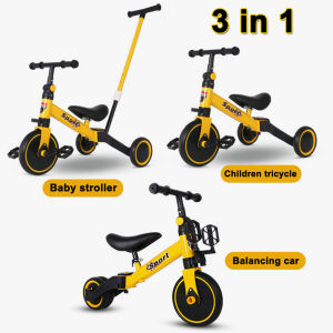3 IN 1 Baby Tricycle Kids Bycycle Stroller Children Bike Balance Car Balance Bike Basikal Budak Hadiah Bayi 1-6 Years 17386
