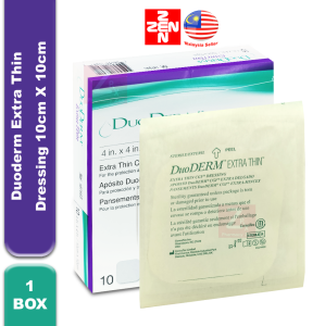 [1 BOX] Duoderm Extra Thin Dressing 10cm X 10cm (10pc/box)