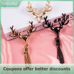 【MPJow】 Metal Deer Clasp Buckles Bag Purse Hat Decor With Tassel DIY Leather Accessory