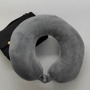 Travel Neck Pillow Memory Foam U Shape Portable Nap Support Office School Storage Case Soft Cover
