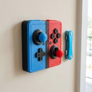 DIVATEN Joystick Decoration Arcade Switch Cover Self Adhesive Dummy Buttons Joystick Switch Cover  3D Printed 86 Type Retro Arcade Joystick Wall Switch Game Room Decor