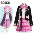 【COSER 77】Virtual YouTuber Custome Minato Aqua  Cosplay ชุดเดียวกัน cos วิทยาลัยวิทยาลัยชุดโลลิต้า J ชุดนักเรียน. 