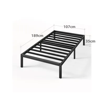 Zinus Bed Frame Black Metal 35cm