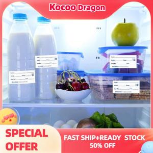 Kocoo 500PCS ROLL KITCHEN Sticker ตู้เย็นตู้แช่แข็ง Food Storage date Content LABEL
