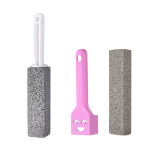 2Pcs Pumice Stone Toilet Cleaner Set with Comfortable Handle Efficiently Cleans Toilets Grills Tiles Sinks and More