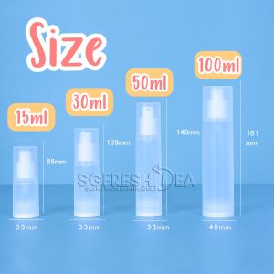 Vacuum Airless Pump Lotion Bottle Dispenser Head Travel Size Seal Container Matte Foundation Lotion Shampoo Liquid Serum